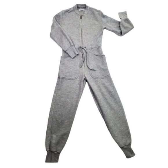 Rivet Utility Lightweight Heather Gray Maven French Terry Jumpsuit Romper Small - Picture 16 of 16